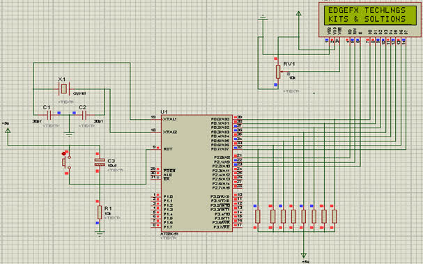 Programación LCD con microcontrolador 8051