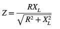 fórmula de impedancia para circuito paralelo rl 