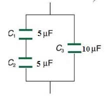 Ejemplos de capacitores en serie y en paralelo