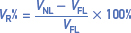 Regulación de voltaje porcentual: fórmula para un generador trifásico 