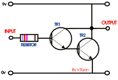 Circuito de par de transistores Darlington