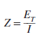 Fórmula de impedancia para circuito serie rc 