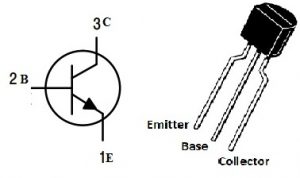 Configuración de pines del transistor 2N3904