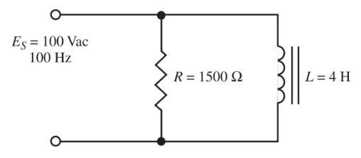 Un circuito RL en paralelo