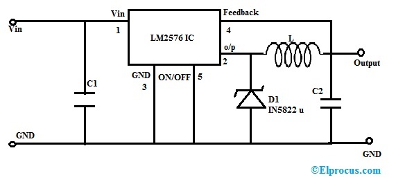 Regulador de conmutación con LM2576 IC