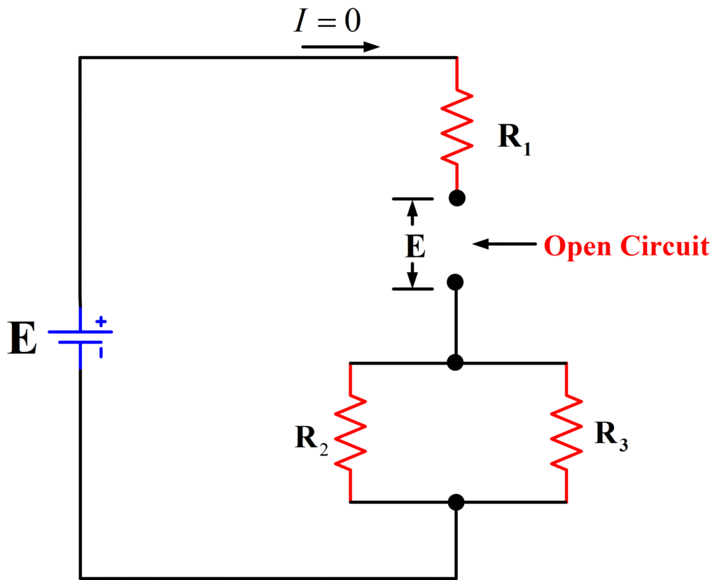 Figura 6 Circuito abierto en la resistencia R1