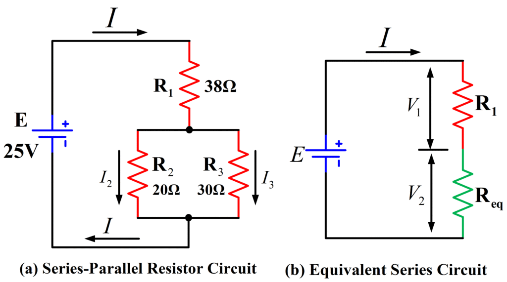 Ejemplo de circuito serie paralelo