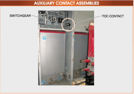Conjuntos de contactos auxiliares de disyuntores de media tensión 