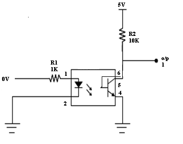 Optoacoplador MCT2E - Circuito