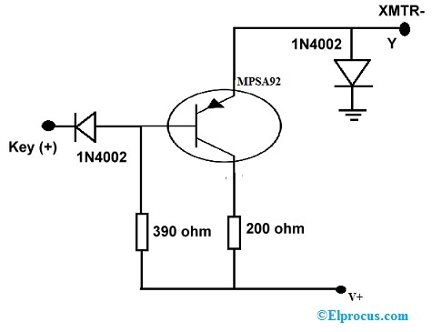 Inversor de modulación negativa con transistor MPSA92