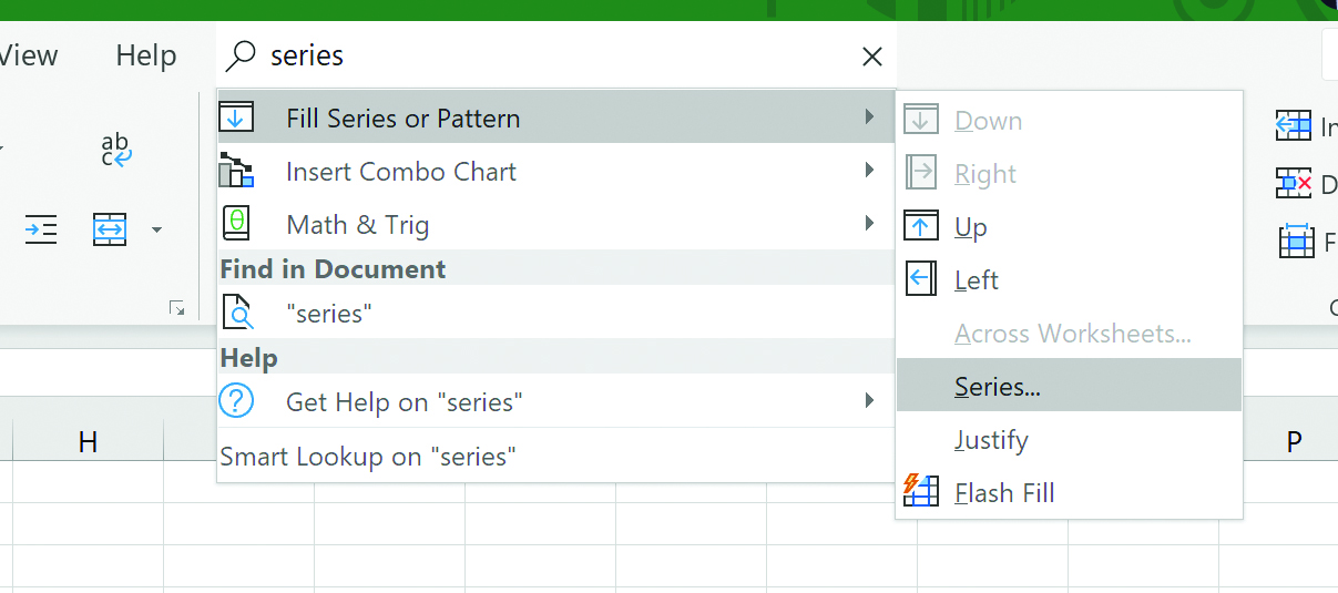 Figura 5. Cómo llenar varias celdas en Microsoft Excel.