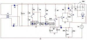 Diagrama del circuito de control electrónico del motor