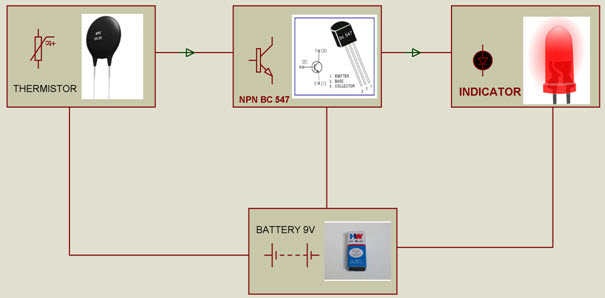 Circuito Simple De Alarma De Incendios Con Termistor Circuito Electrónico Electrositio 7082