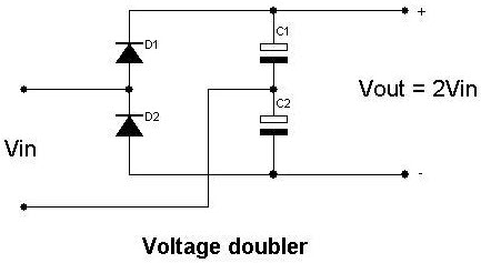 circuito duplicador de voltaje