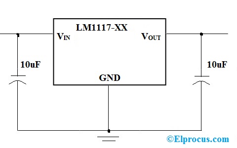 diagrama de circuito LM1117