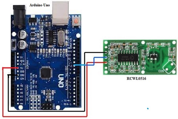 Interfaz del módulo RCWL0516 con Arduino