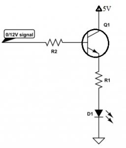 Circuito del transistor BC557