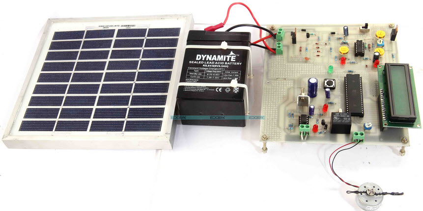 Kit de proyecto de sistema de riego automático con energía solar de Edgefxkits.com