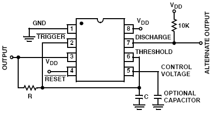 circuito del temporizador 7555