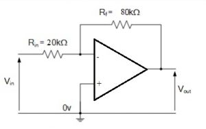 Ejemplo de circuito de amplificador óptico