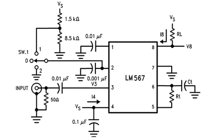 Funcionamiento del decodificador de tonos PLL LM567