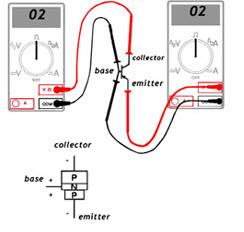 Comprobador de transistores