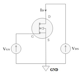 Circuito simple de amplificador MOSFET