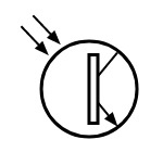Símbolo de fototransistor