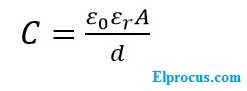 Fórmula del transductor capacitivo
