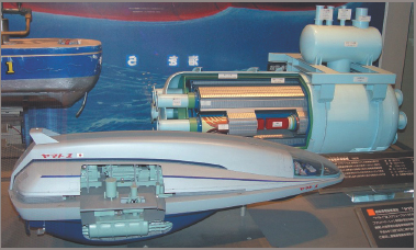 Accionamiento magnetohidrodinámico en el Museo Marítimo MHD de Tokio