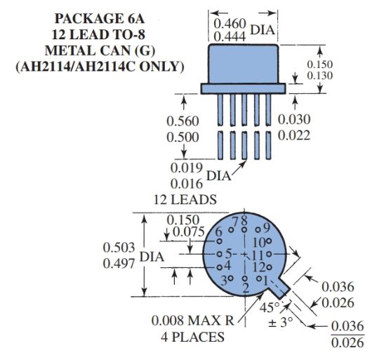 Varios tipos de circuitos integrados: diseños, incluidos sistemas de numeración de pines y dimensiones c