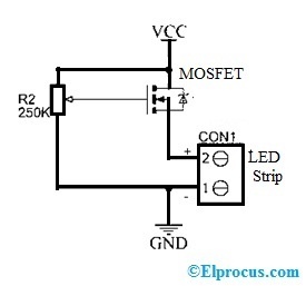 Circuito de regulación con MOSFET IRFZ44N