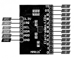 Módulo sensor MPR121