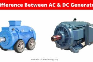 Distinción entre generador de CA y CC