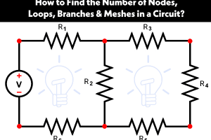 ¿Cómo puedes decidir la variedad de nodos, bucles, ramas y lazos en un circuito?